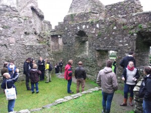 The students enjoyed a tour at Dundrum Castle